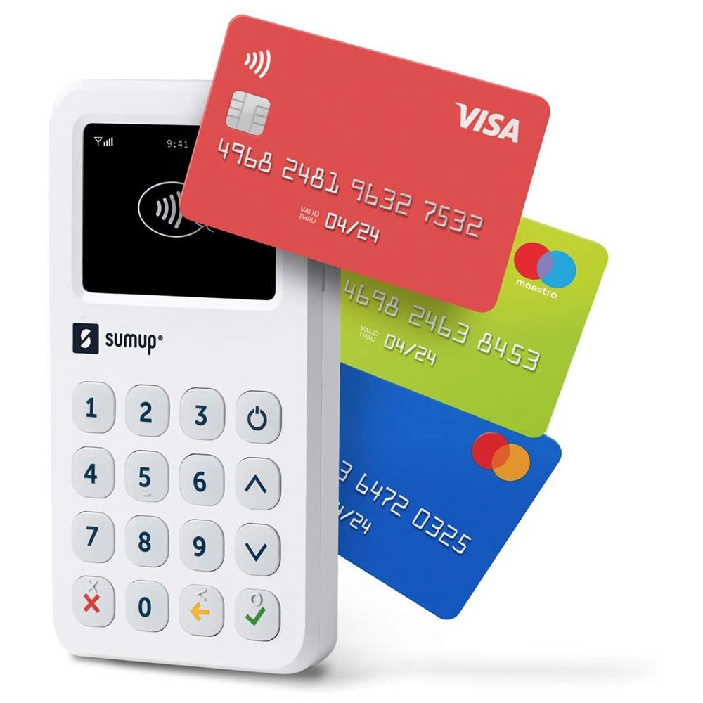 Terminal de paiement par carte sans contact, SumUp, Air bundle - Zoma