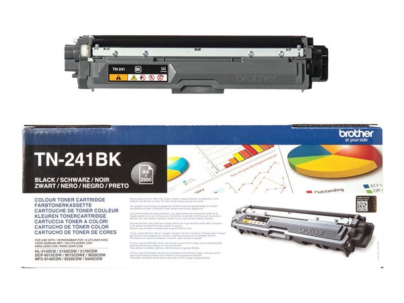 Toner Noir TN241BK 2500p pour imprimante Laser Brother